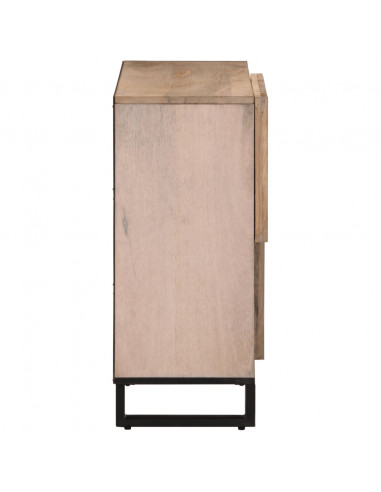Credenza 80x34x75 cm in Legno Massello di Mango