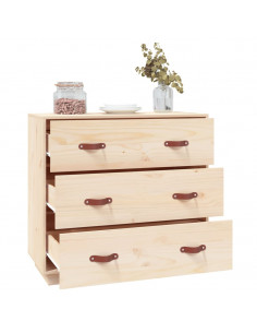 Credenza 80x40x75 cm in Legno Massello di Pino