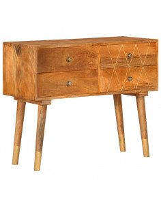 Credenza 85x40x70 cm in Legno Massello di Mango