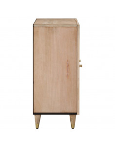 Credenza 90x33x75 cm in Legno Massello di Mango
