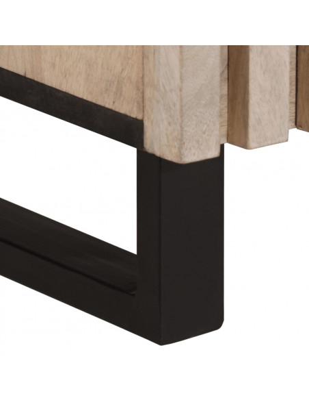 Credenza 90x34x75 cm in Legno Massello di Mango