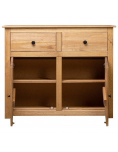 Credenza 93x40x80 cm in Legno Massello di Pino Panama Range