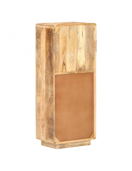 Credenza Alta 45x32x110 cm in Legno Massello di Mango Grezzo