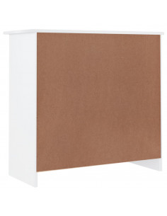 Credenza ALTA Bianca 77x35x73 cm in Legno Massello di Pino