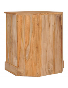 Credenza Angolare 60x45x60 cm in Legno Massello di Teak