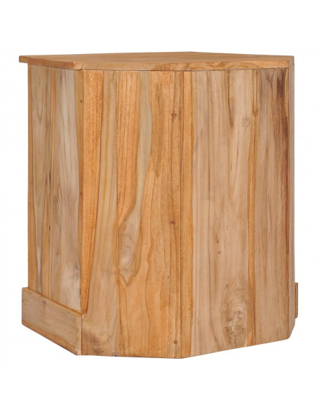 Credenza Angolare 60x45x60 cm in Legno Massello di Teak