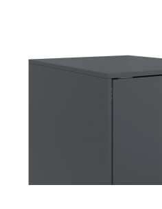Credenza Antracite 34,5x39x73 cm in Acciaio