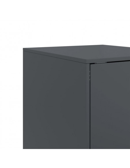 Credenza Antracite 34,5x39x73 cm in Acciaio