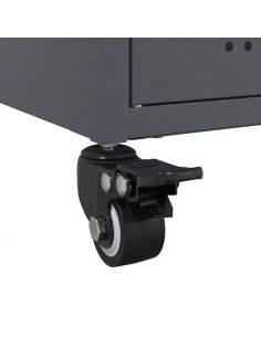 Credenza Antracite 68x39x72 cm in Acciaio