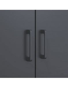 Credenza Antracite 68x39x113 cm in Acciaio