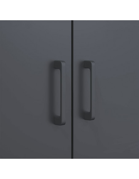 Credenza Antracite 68x39x113 cm in Acciaio