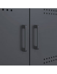 Credenza Antracite 68x39x113 cm in Acciaio