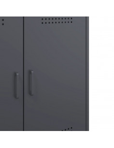 Credenza Antracite 68x39x79 cm in Acciaio