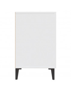 Credenza Bianca 100x36x60 cm in Legno Multistrato