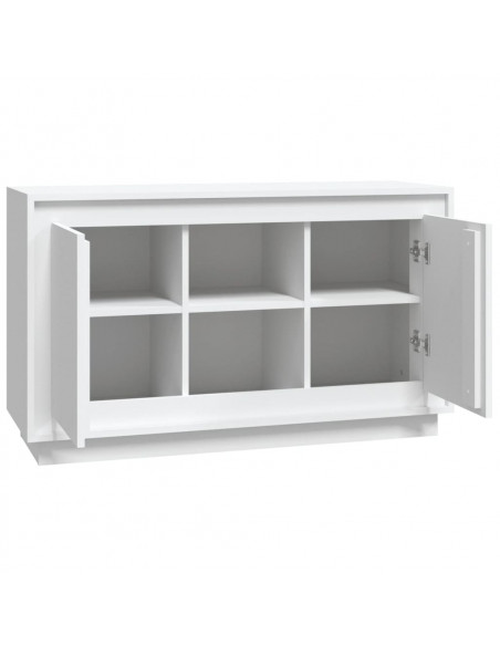 Credenza Bianca 102x35x60 cm in Legno Multistrato