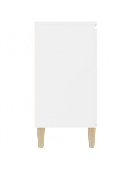 Credenza Bianca 103,5x35x70 cm in Legno Multistrato