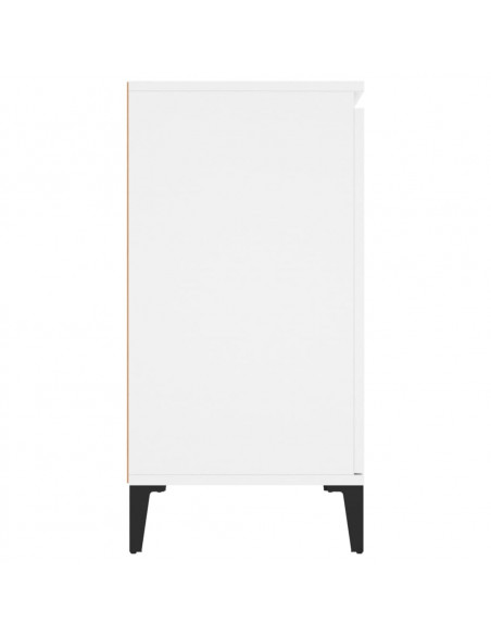 Credenza Bianca 104x35x70 cm in Legno Multistrato