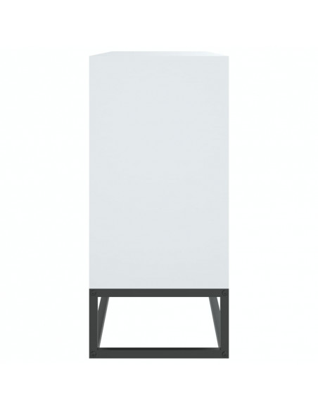 Credenza Bianca 105x30x65 cm in Legno Multistrato