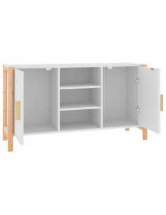 Credenza Bianca 107x38x60 cm in Legno Multistrato