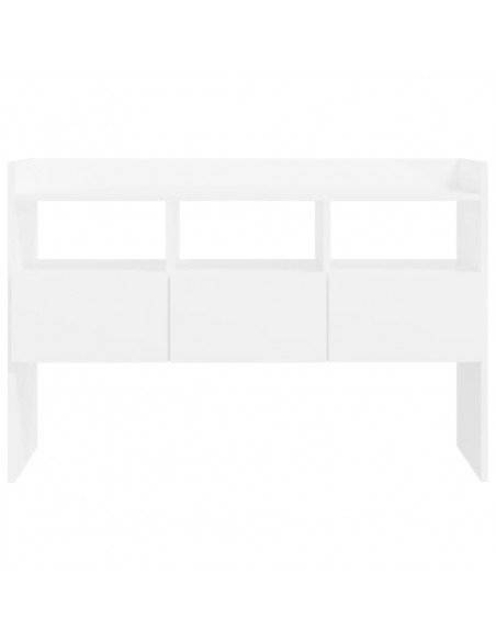 Credenza Bianca 120x30,5x70 cm in Legno Multistrato