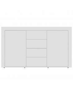 Credenza Bianca 120x36x69 cm in Legno Multistrato