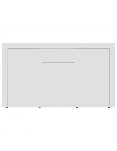 Credenza Bianca 120x36x69 cm in Legno Multistrato