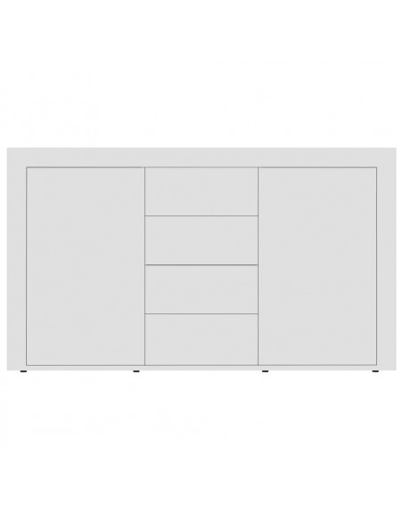 Credenza Bianca 120x36x69 cm in Legno Multistrato