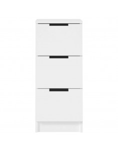 Credenza Bianca 30x30x70 cm in Legno Multistrato