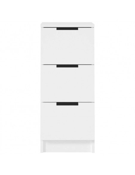Credenza Bianca 30x30x70 cm in Legno Multistrato
