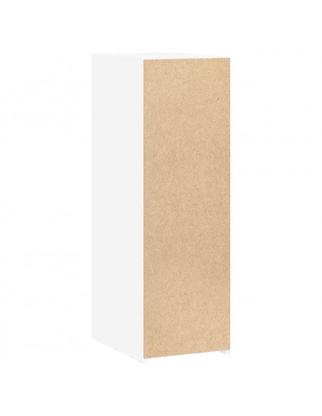 Credenza Bianca 30x41x93 cm in Legno Multistrato