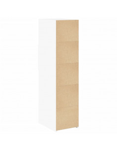 Credenza Bianca 30x42,5x124 cm in Legno Multistrato