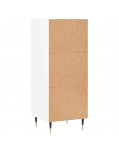 Credenza Bianca 34,5x32,5x90 cm in Legno Multistrato