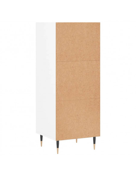 Credenza Bianca 34,5x32,5x90 cm in Legno Multistrato