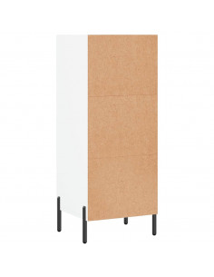 Credenza Bianca 34,5x32,5x90 cm in Legno Multistrato