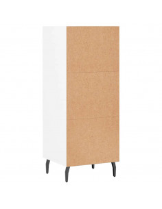 Credenza Bianca 34,5x32,5x90 cm in Legno Multistrato