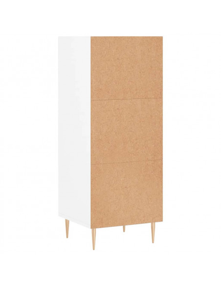 Credenza Bianca 34,5x32,5x90 cm in Legno Multistrato