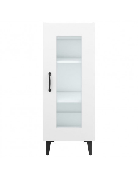 Credenza Bianca 34,5x34x90 cm in Legno Multistrato