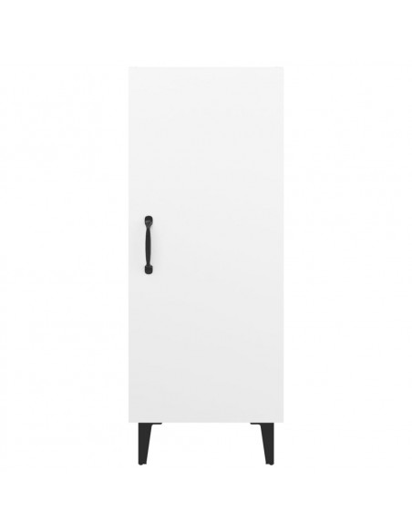 Credenza Bianca 34,5x34x90 cm in Legno Multistrato