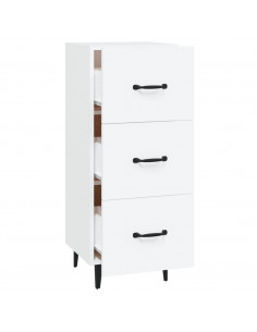 Credenza Bianca 34,5x34x90 cm in Legno Multistrato