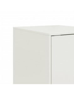 Credenza Bianca 34,5x39x107 cm in Acciaio