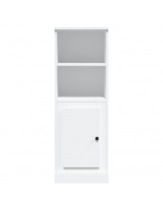 Credenza Bianca 36x35,5x103,5 cm in Legno Multistrato