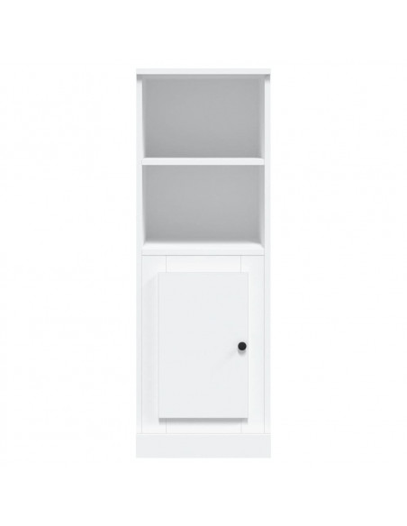 Credenza Bianca 36x35,5x103,5 cm in Legno Multistrato