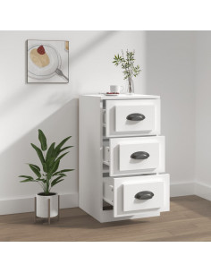 Credenza Bianca 36x35,5x67,5 cm in Legno Multistrato