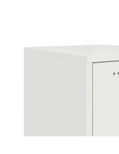 Credenza Bianca 36x39x123 cm in Acciaio