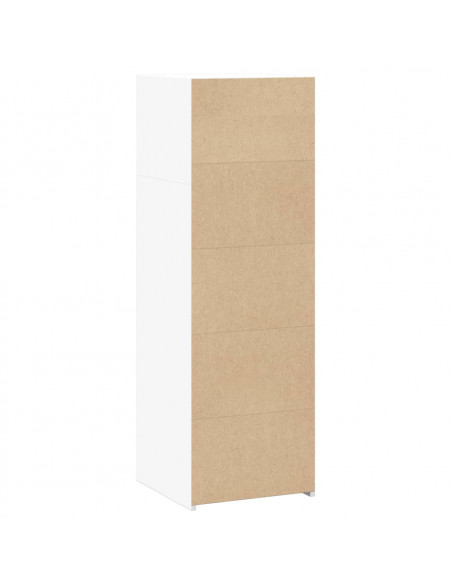 Credenza Bianca 40x41x124 cm in Legno Multistrato