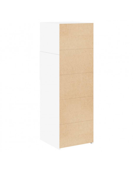 Credenza Bianca 40x42,5x124 cm in Legno Multistrato