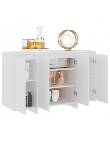 Credenza Bianca 120x41x75 cm in Truciolato