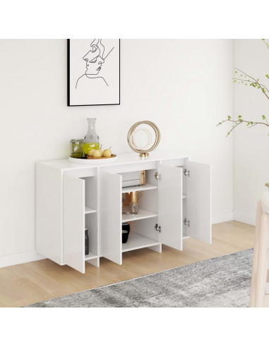 Credenza Bianca 120x41x75 cm in Truciolato