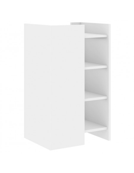 Credenza Bianca 45x35x75 cm in Legno Multistrato
