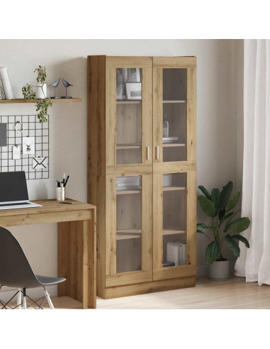 Credenza Alta Rovere Artigianale 82,5x30,5x185 cm in Truciolato